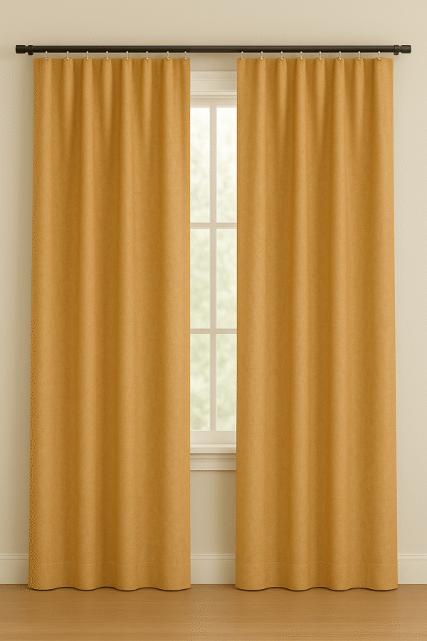 پرده آماده کتان گارنت ضخیم مدل مینیمال در انواع رنگ‌ها