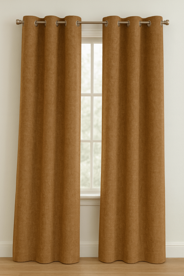 پرده آماده کتان گارنت ضخیم مدل پانچ در انواع رنگ‌ها