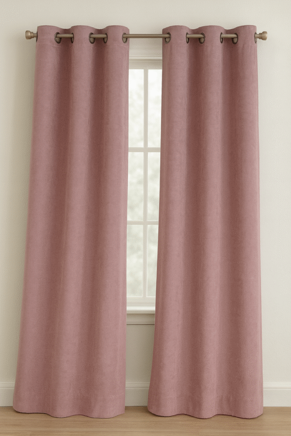 پرده آماده کتان گارنت ضخیم مدل پانچ در انواع رنگ‌ها