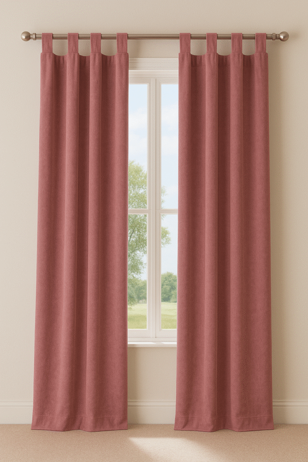 پرده آماده کتان گارنت ضخیم مدل تبتاپ در انواع رنگها