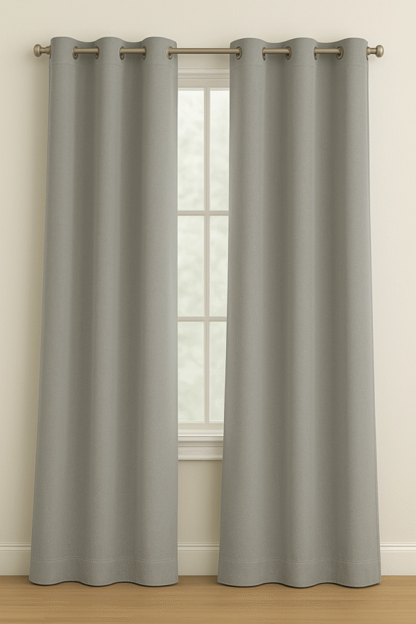 پرده آماده کتان گارنت ضخیم مدل پانچ در انواع رنگ‌ها