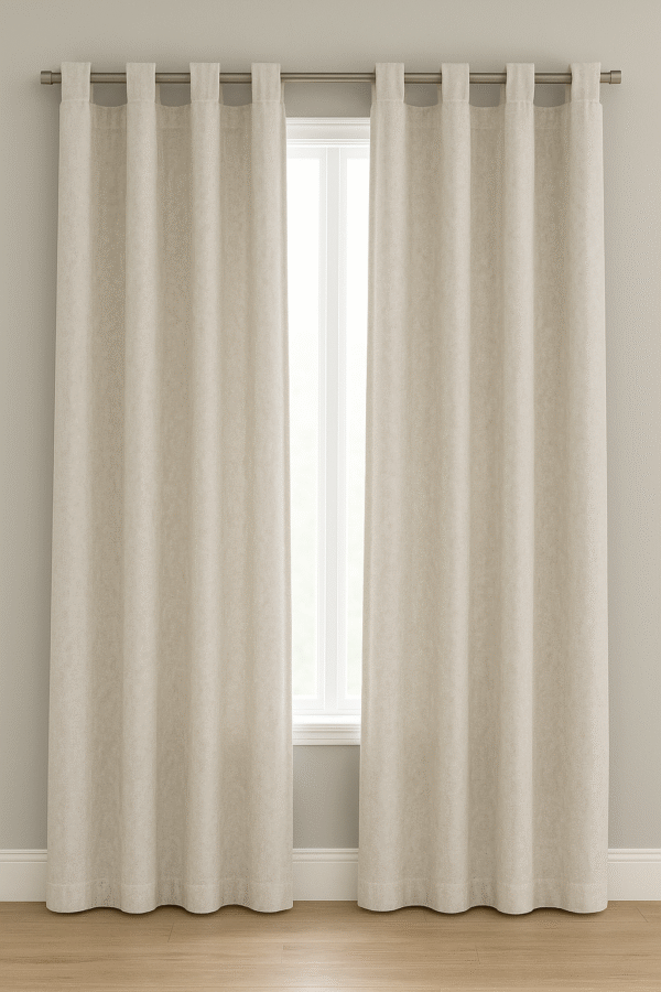 پرده آماده کتان گارنت ضخیم مدل تبتاپ در انواع رنگها