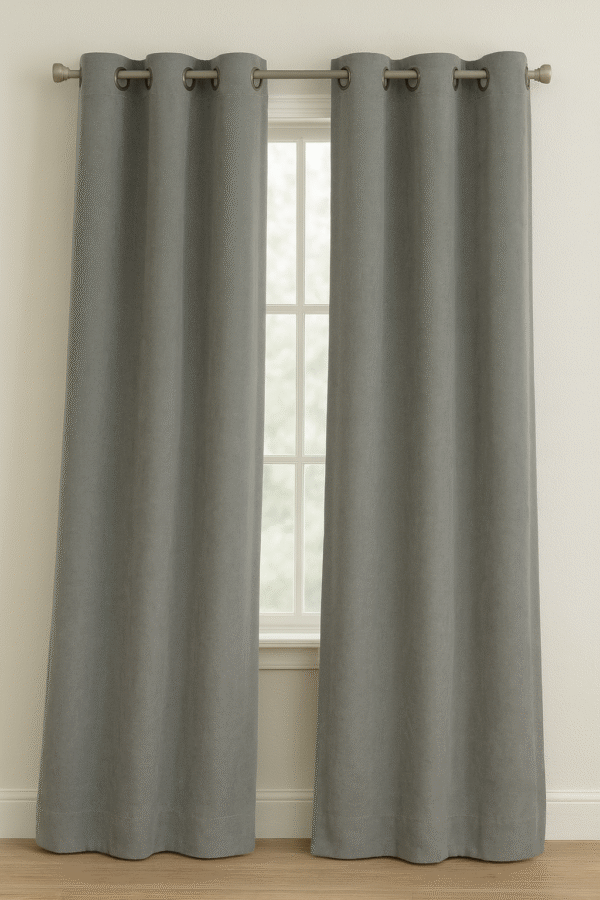 پرده آماده کتان گارنت ضخیم مدل پانچ در انواع رنگ‌ها