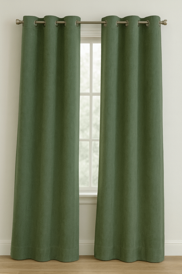 پرده آماده کتان گارنت ضخیم مدل پانچ در انواع رنگ‌ها