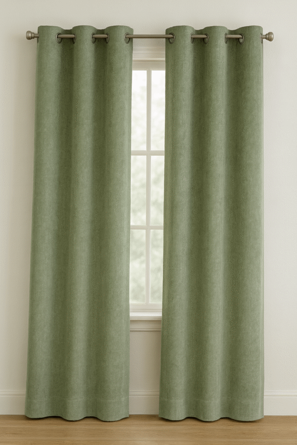 پرده آماده کتان گارنت ضخیم مدل پانچ در انواع رنگ‌ها