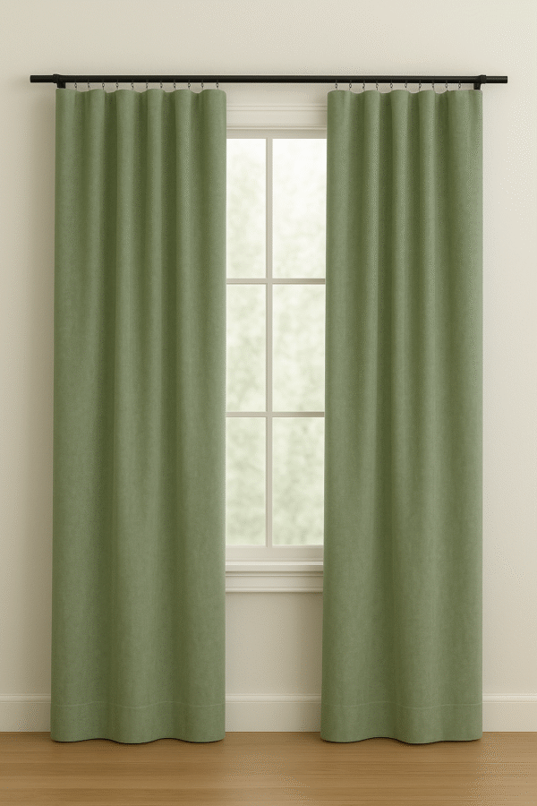 پرده آماده کتان گارنت ضخیم مدل مینیمال در انواع رنگ‌ها