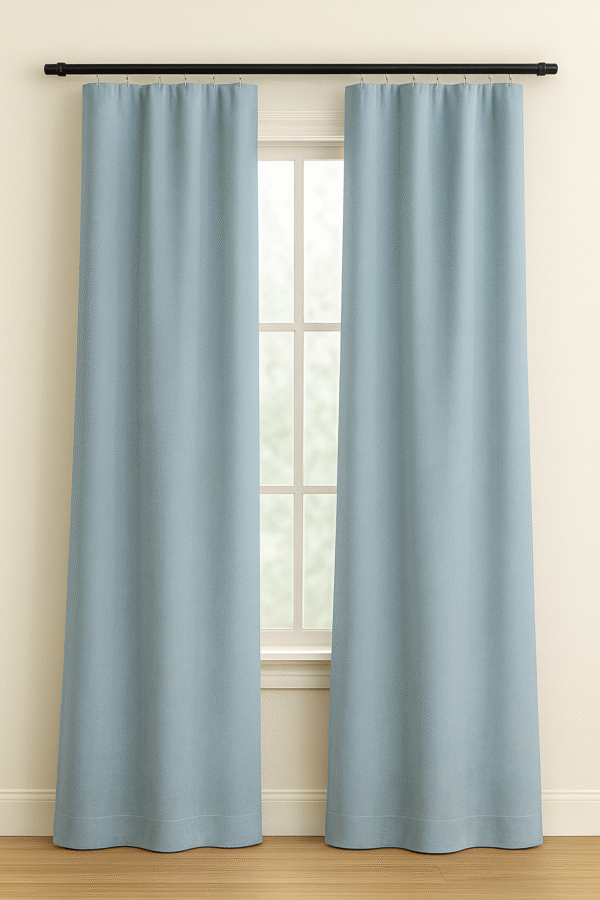 پرده آماده کتان گارنت ضخیم مدل مینیمال در انواع رنگ‌ها