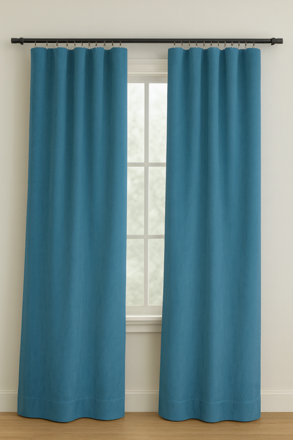 پرده آماده کتان گارنت ضخیم مدل مینیمال در انواع رنگ‌ها