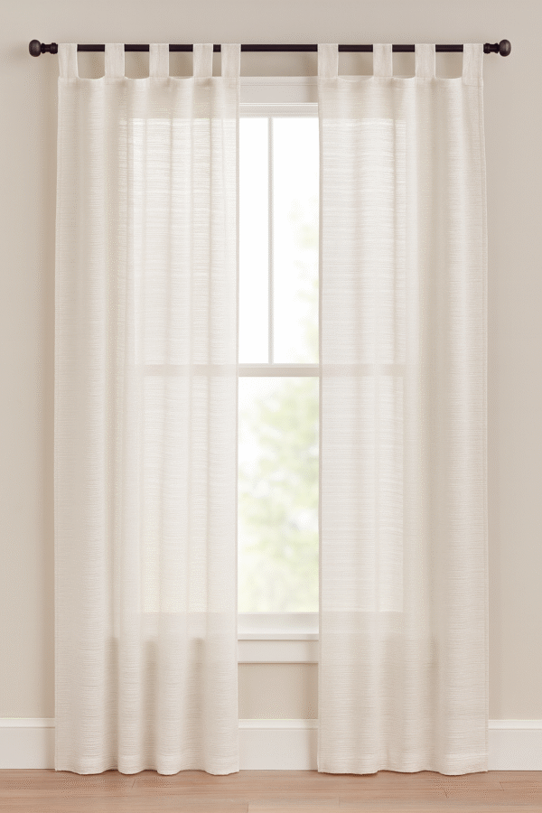 پرده آماده حریر اتوبانی شاین/کریستال مدل تب‌تاپ