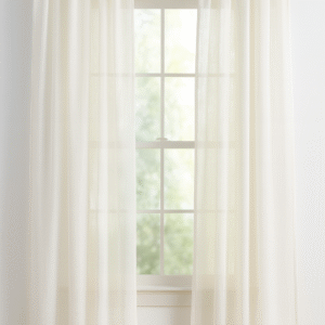 پرده آماده حریر ساده مدل تب‌تاپ