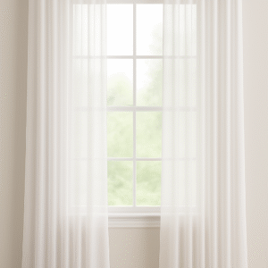 پرده آماده حریر ساده مدل مینیمال