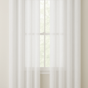 پرده آماده حریر نازلی شاین/کریستال مدل پانچ در ۳ رنگ