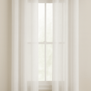 پرده آماده حریر نازلی شاین/کریستال مدل مینیمال در ۳ رنگ