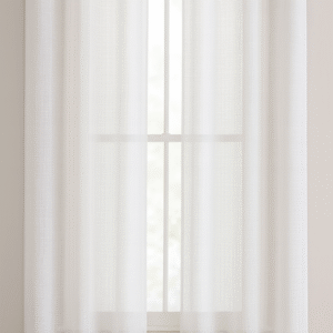 پرده آماده حریر نازلی ساده مدل پانچ در ۳ رنگ