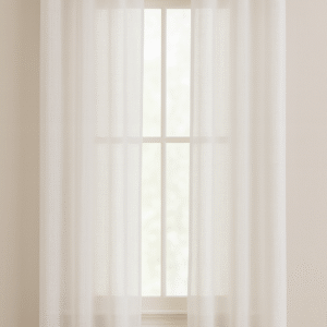 پرده آماده حریر نازلی ساده مدل مینیمال در ۳ رنگ