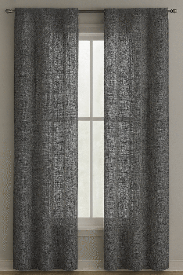 پرده آماده حریر نازلی ساده مدل مینیمال در ۳ رنگ