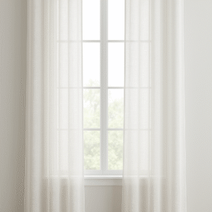 پرده آماده حریر کتان آبشاری (کتانبافت) مدل پانچ