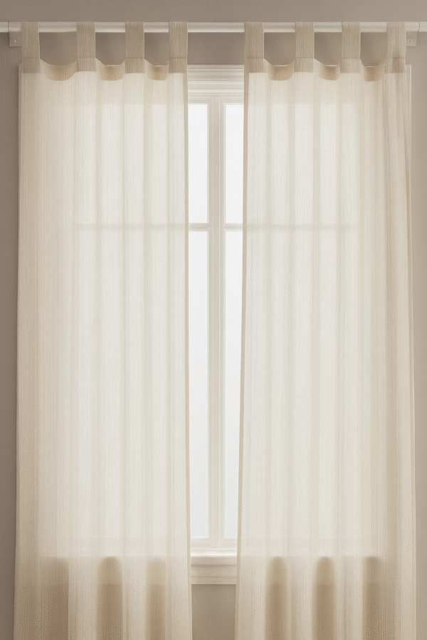 پرده آماده حریر لنوبافت مدل تب‌تاپ در ۳ رنگ