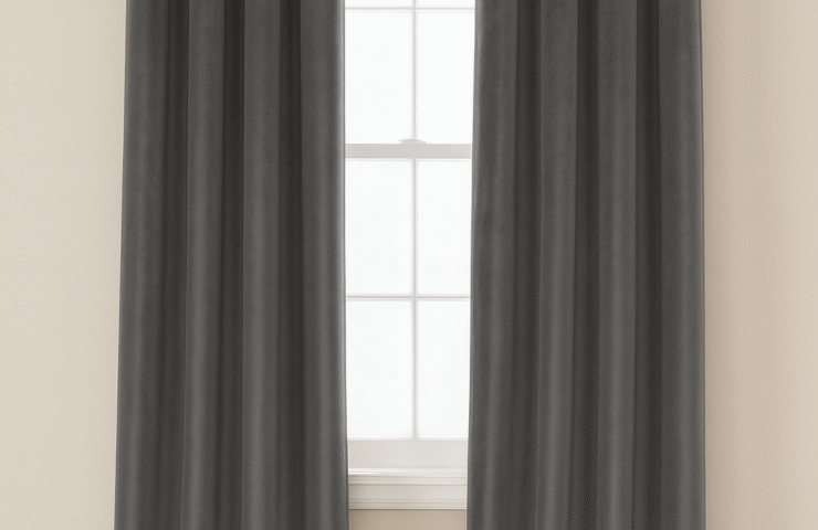 پرده پانچ آماده مخمل کالیفرنیا خاکستری، آرین دِک