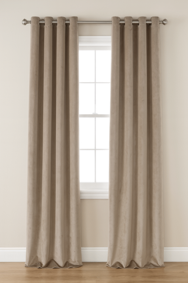 پرده آماده مخمل کالیفرنیا مدل پانچ در رنگ‌های پرطرفدار