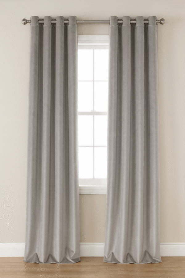 پرده آماده مخمل کالیفرنیا مدل پانچ در رنگهای پرطرفدار