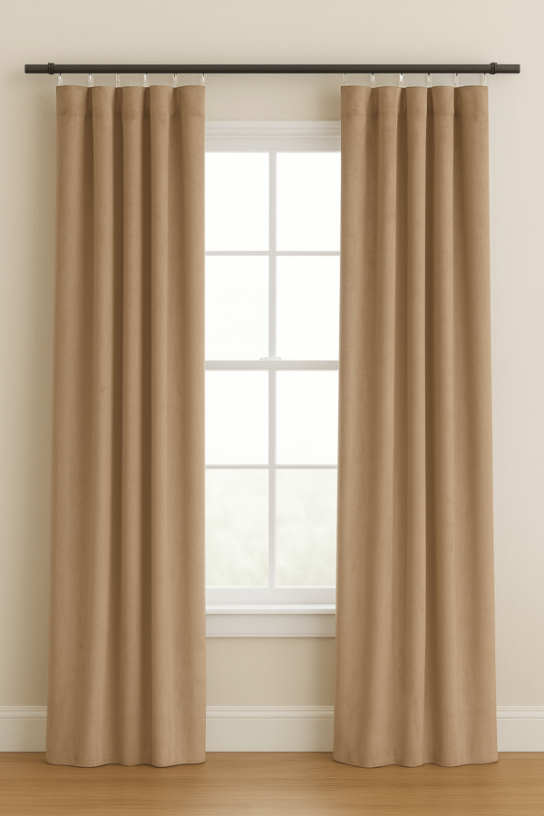 پرده آماده مخمل کالیفرنیا مدل مینیمال در رنگهای پرطرفدار